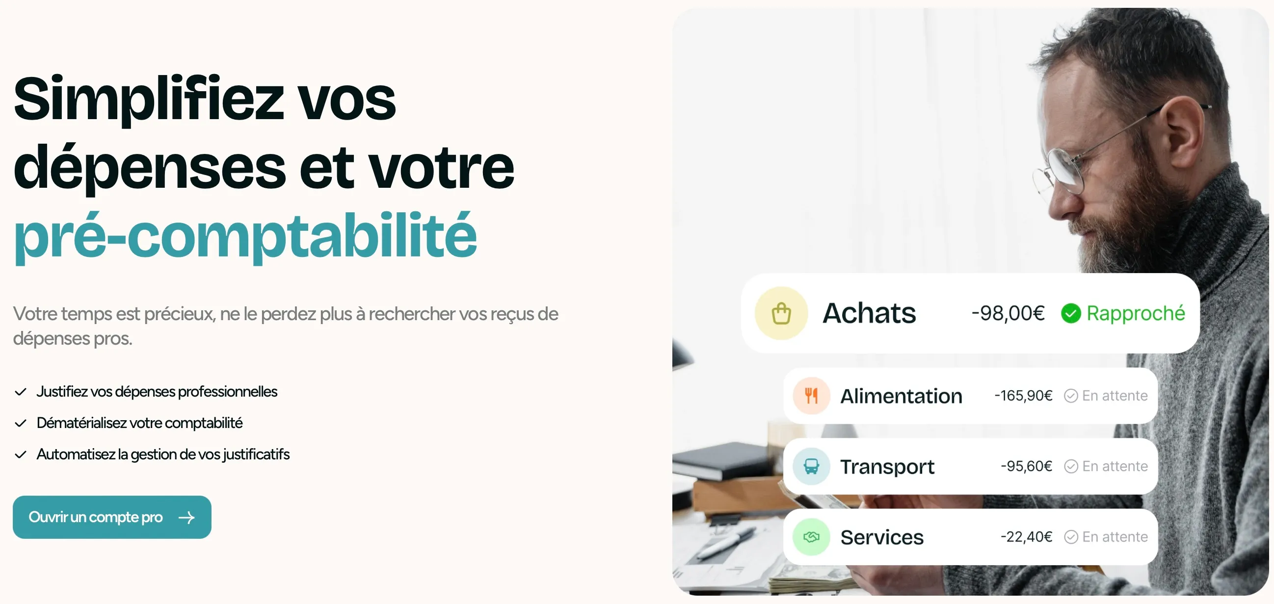 Simplifiez vos dépenses et votre pré-comptabilité