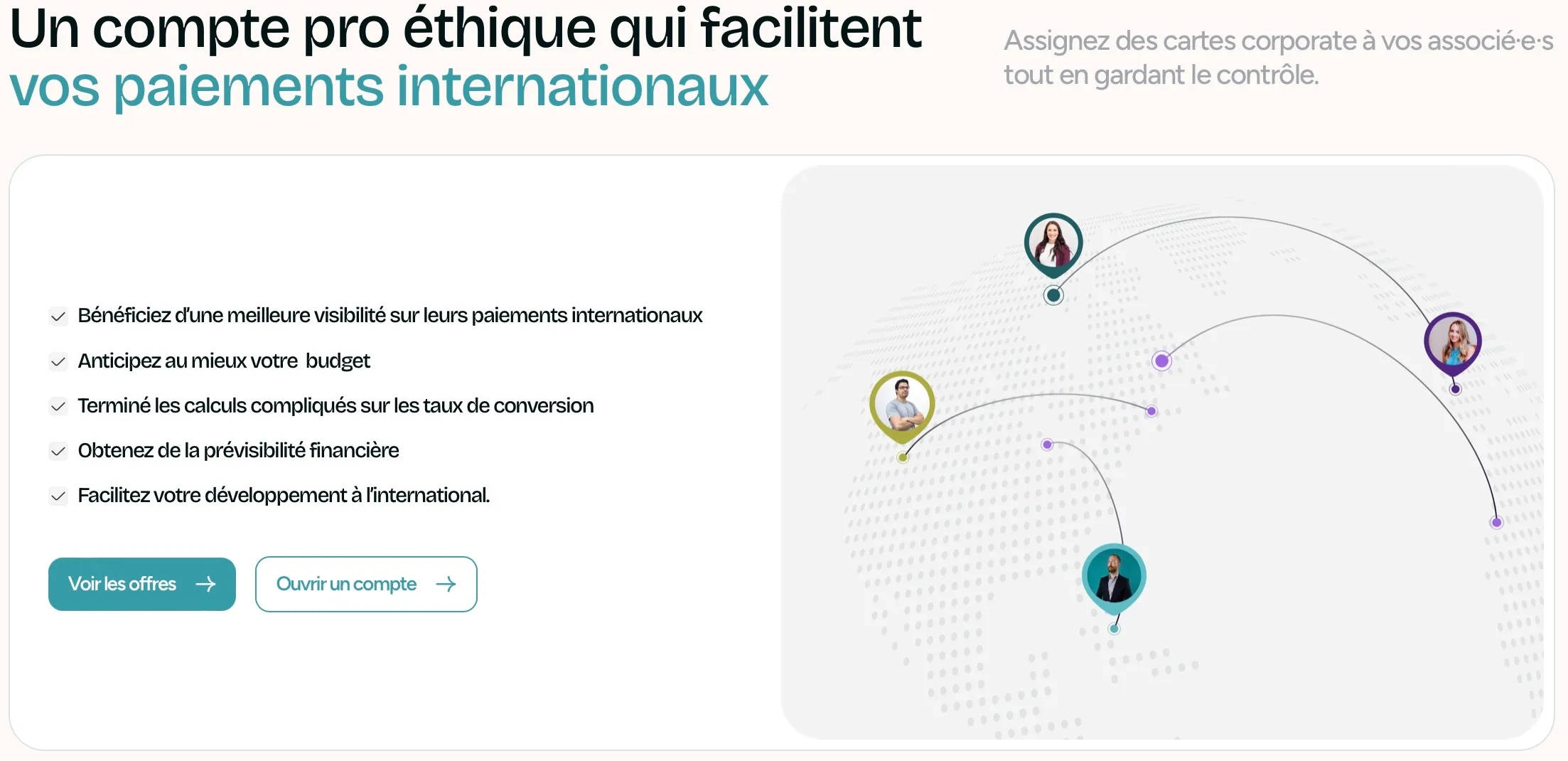 Un compte pro éthique qui facilitent vos paiements internationaux
