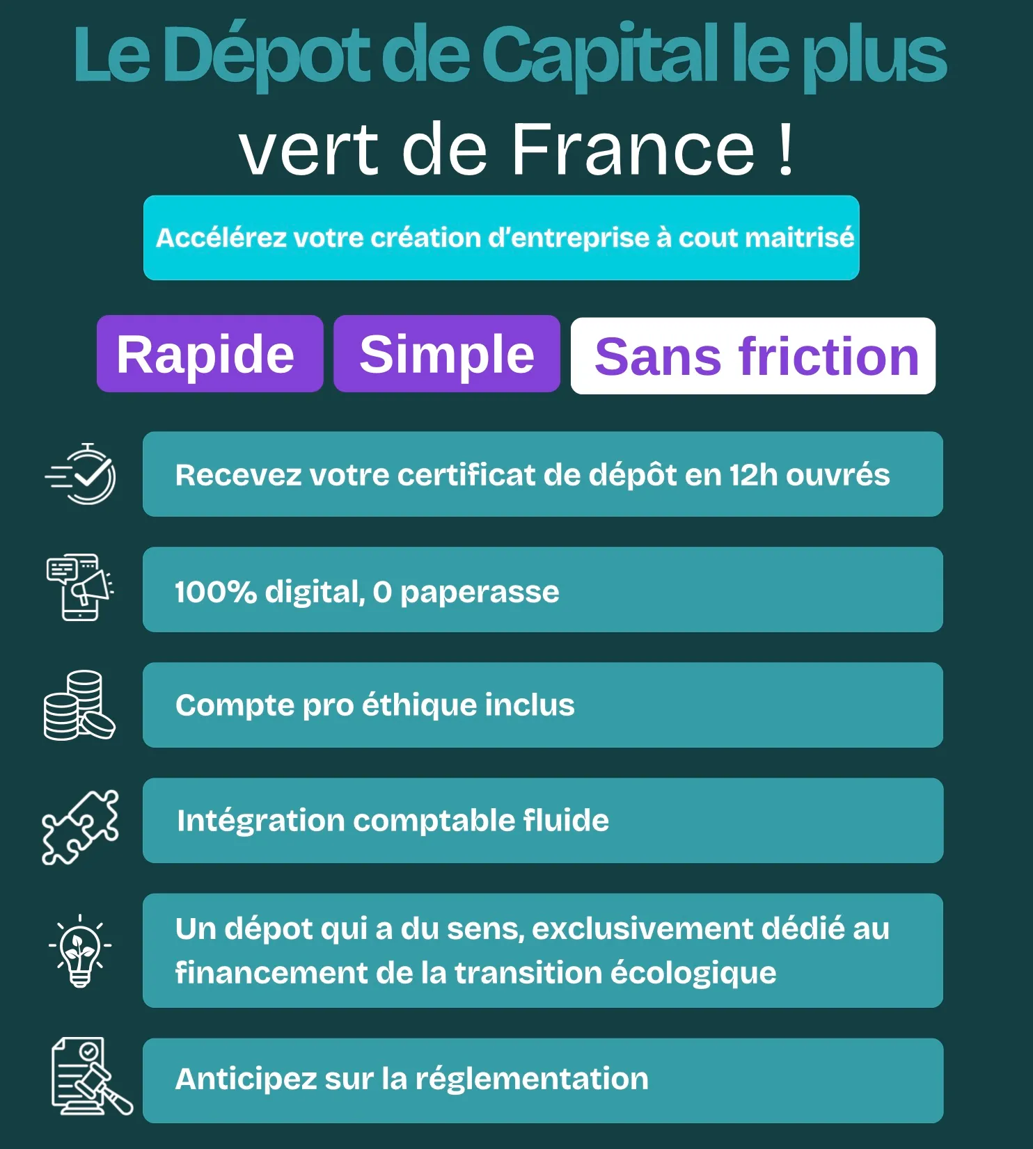 Le dépôt de capital le plus vert de France !