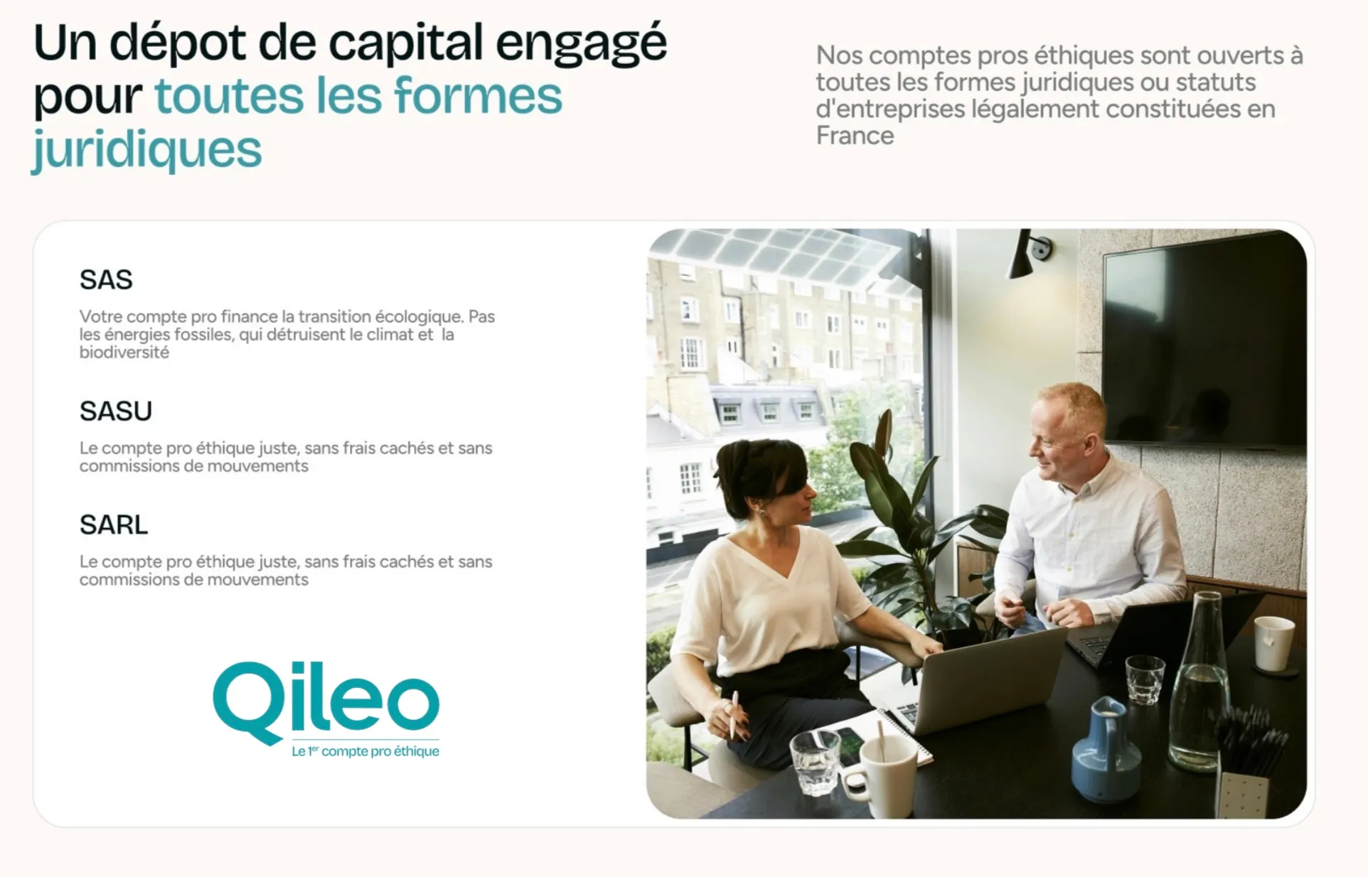 Un dépot de capital engagé pour toutes les formes juridiques