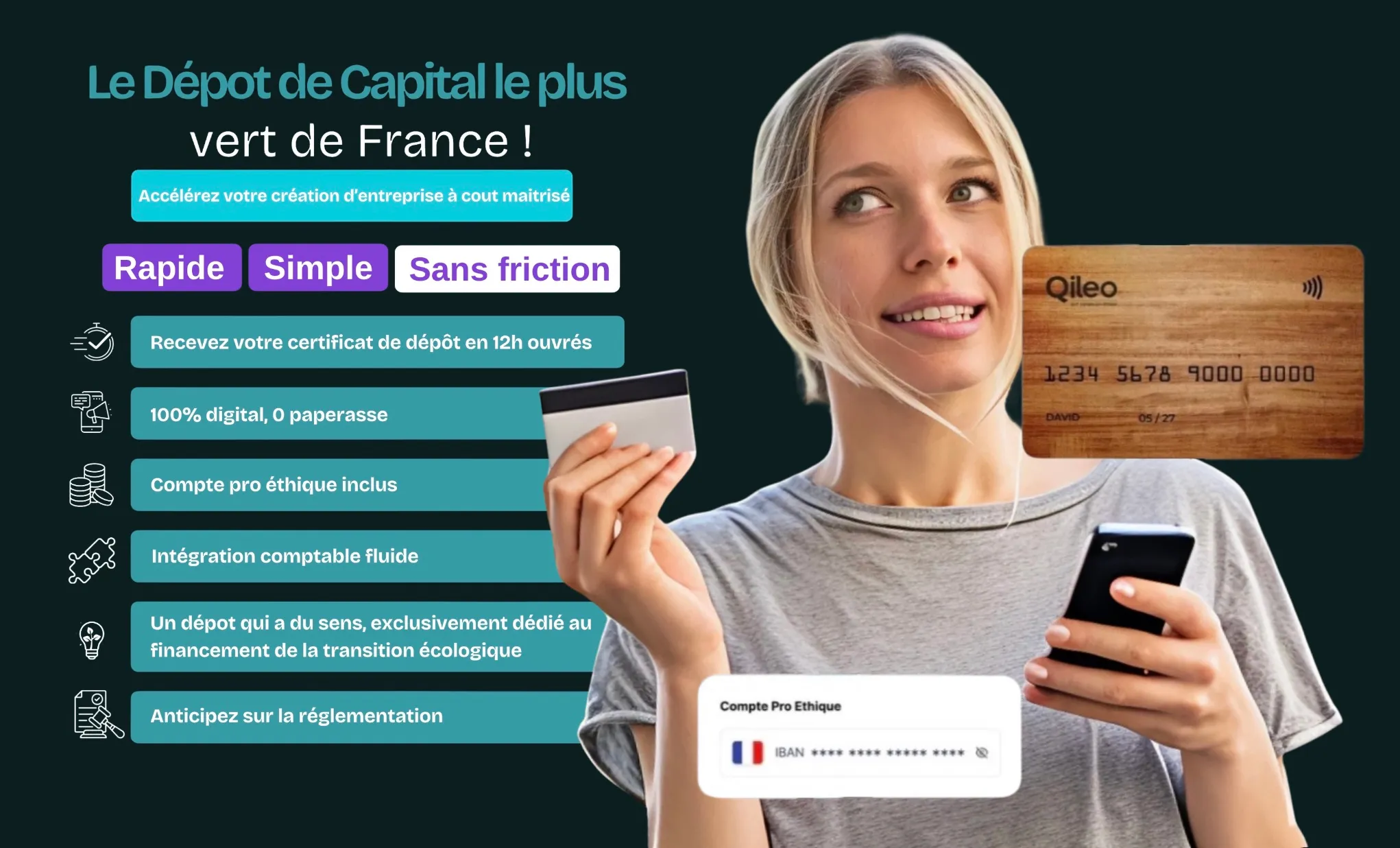 Qileo lance le dépôt de capital le plus vert de France !