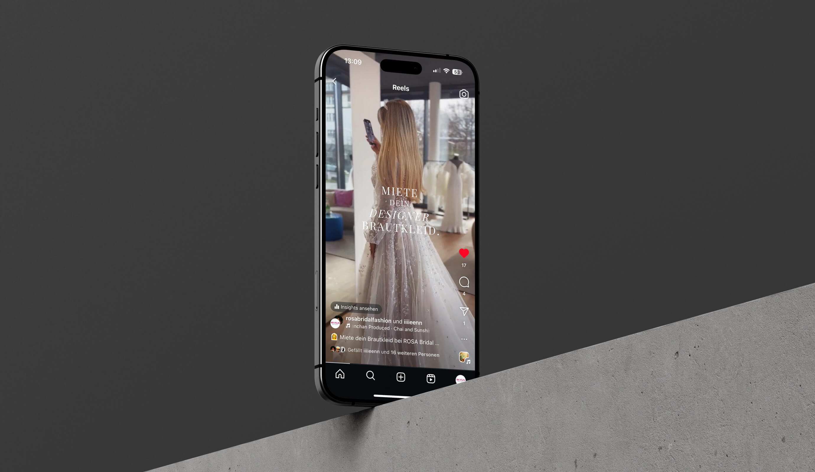 Social Media – an Instagram story playing on a smartphone