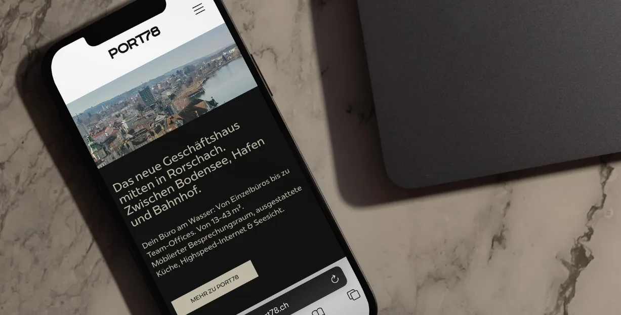 PORT78 – cover image, mockup