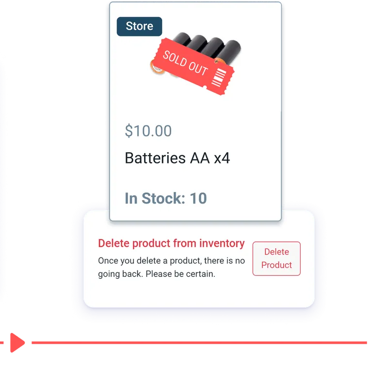 Deleting a sold out product from RoverPass POS