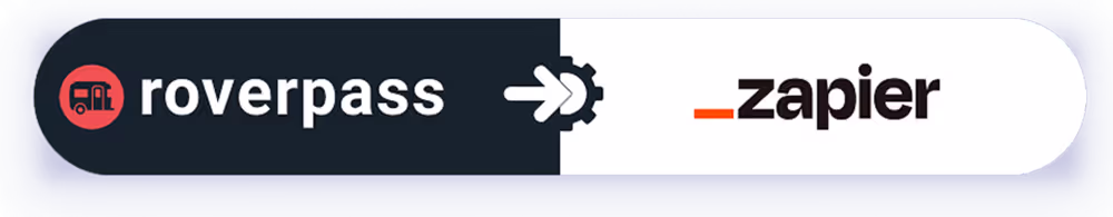 An illustration depicting the integration of RoverPass and Zapier