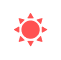 Red sun icon