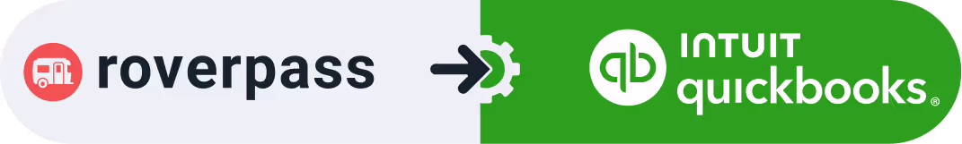 RoverPass and Quickbooks logos combined