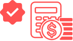 Red accounting icon