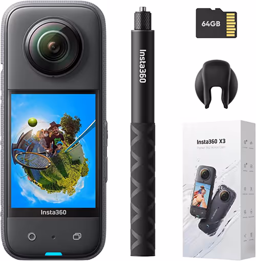 Insta360 X3 Get-Set Kit- Waterproof 360 Action Camera
