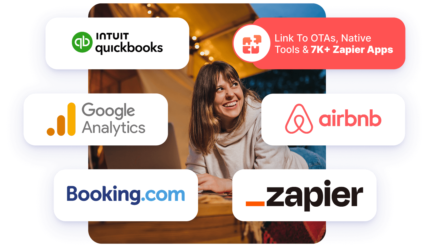 RoverPass integrations with QuickBooks, Airbnb, Booking.com, and more