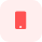 Clean coral smartphone icon for mobile application access and responsiveness controls.