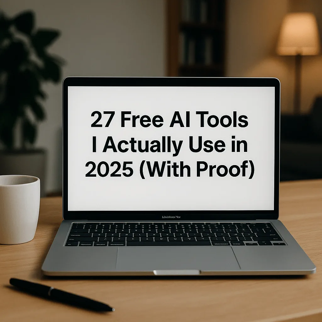 27 Free AI Tools I Actually Use in 2025 (With Proof)