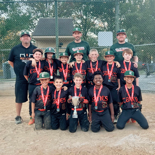 A team picture of the 9U Elkridge Hurricanes - Brewer Team