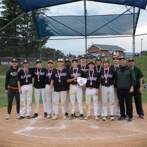 A team picture of Coach Nystrom's 16U Elkridge Hurricanes after winning the 2025 Stars & Strikes championship