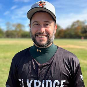 The Elkridge E logo be used as a place holder for assistant coach Aaron Neal's headshot