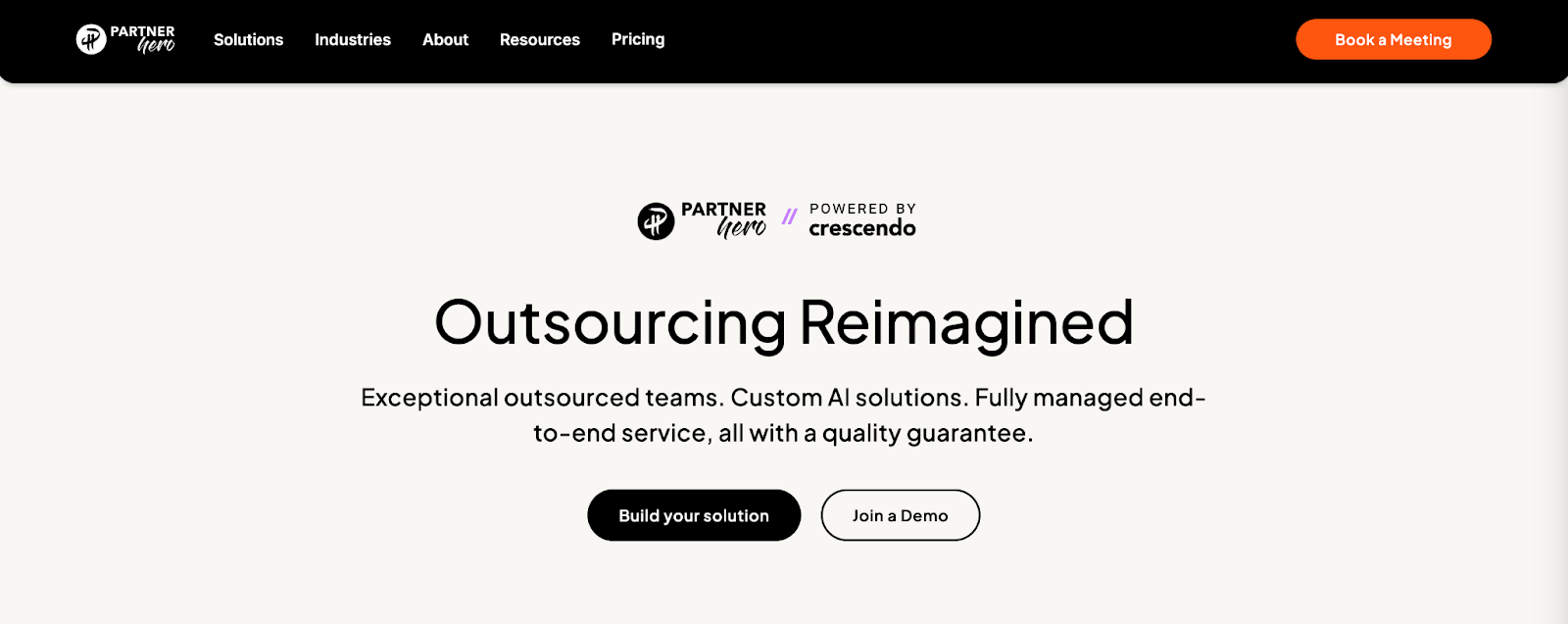 PartnerHero’s website