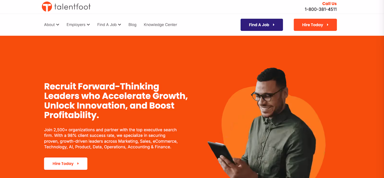 Talentfoot’s website