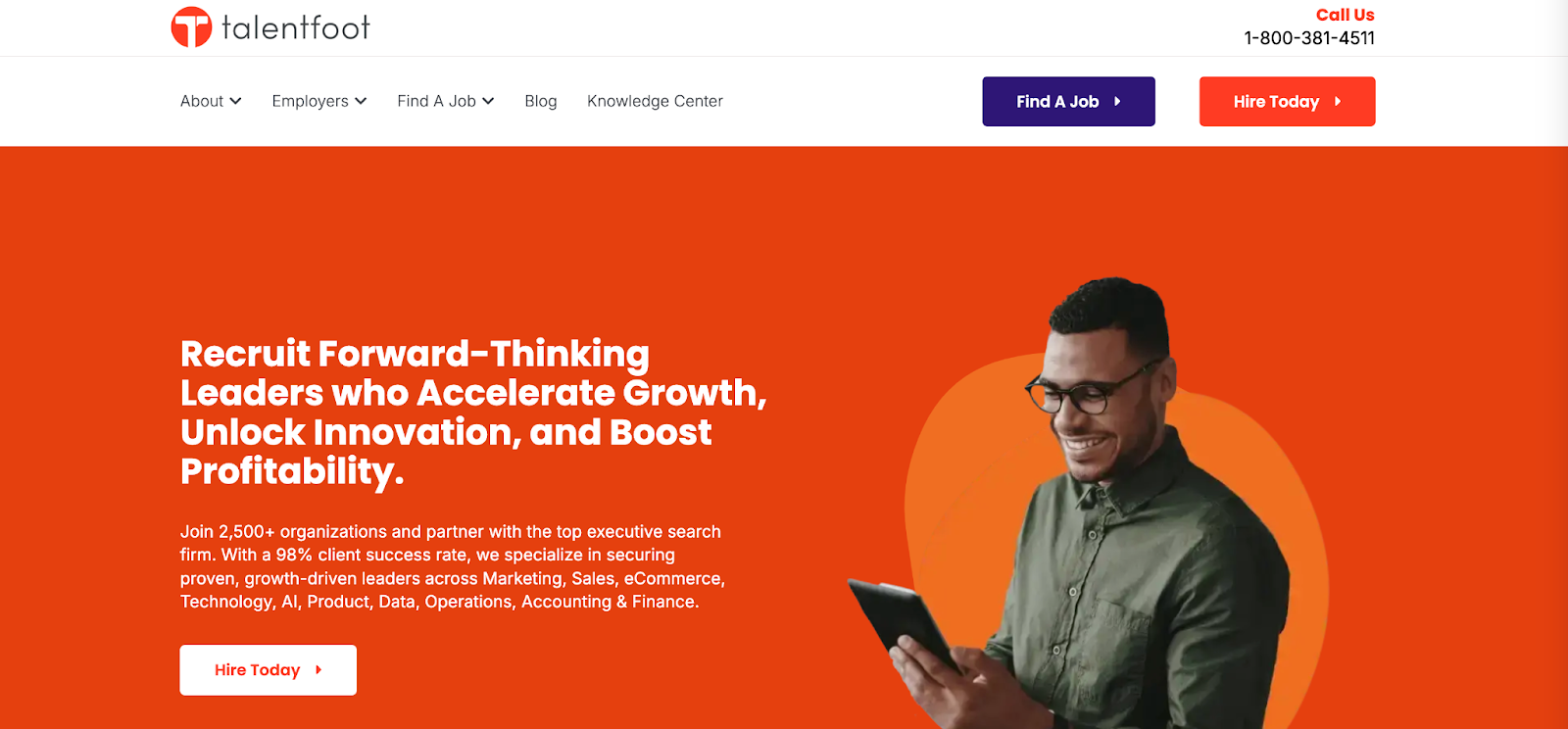 Talentfoot’s website