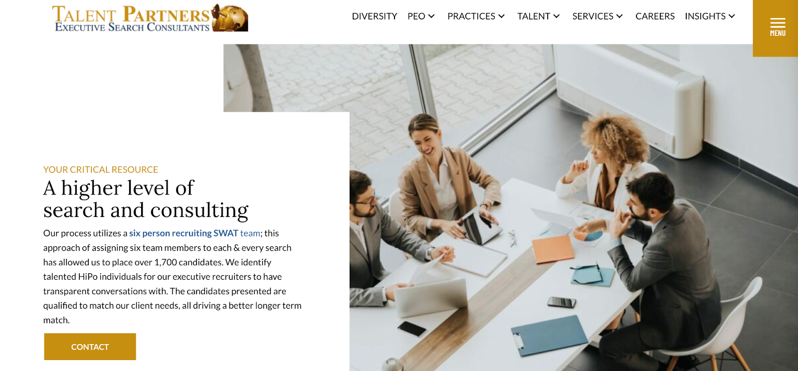 Talent Partners’ website