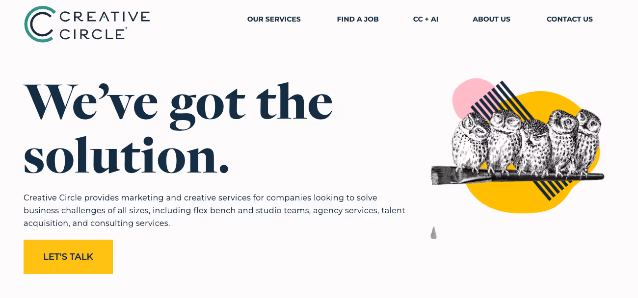 creative circle homepage