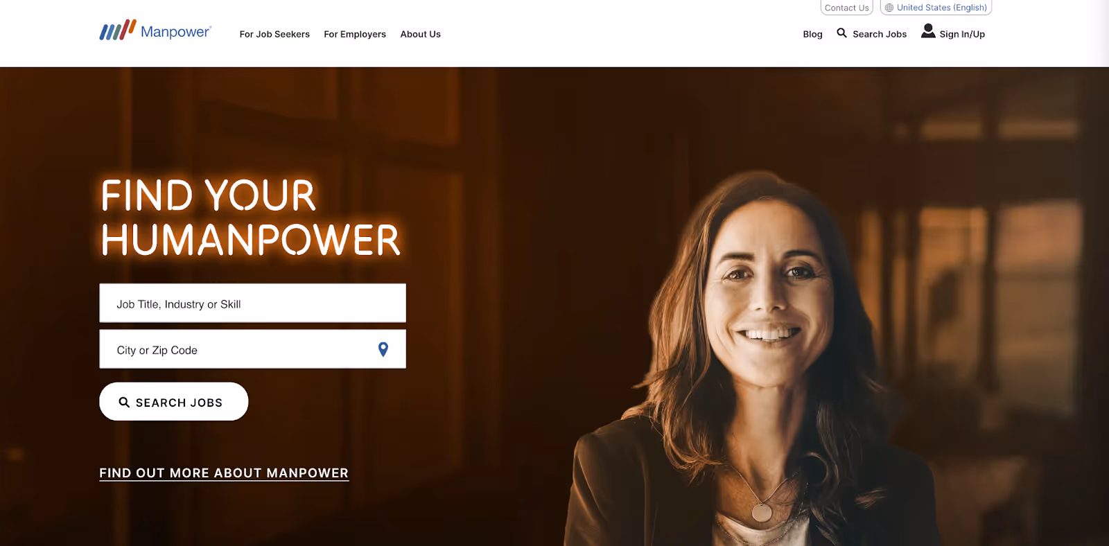 Manpower’s home site