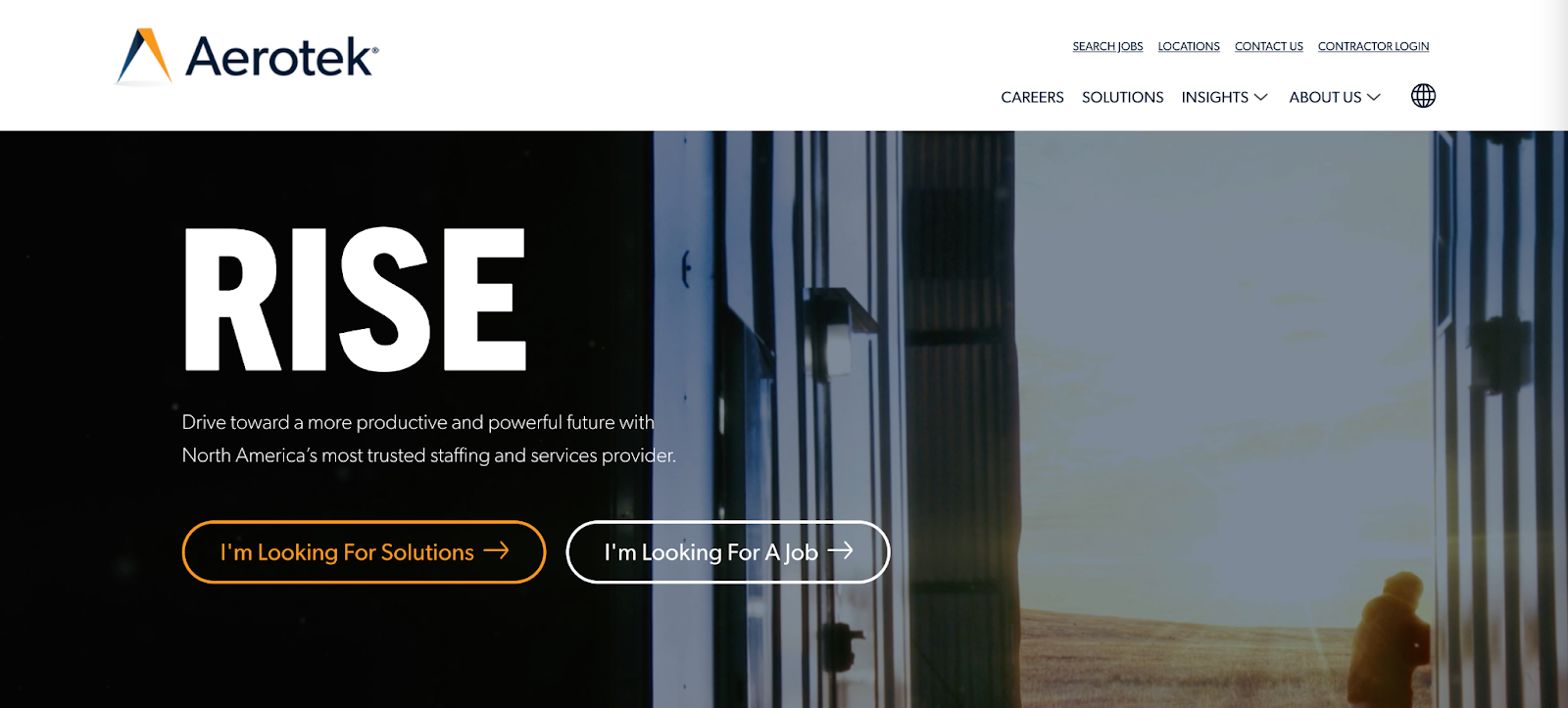 Aerotek's home site