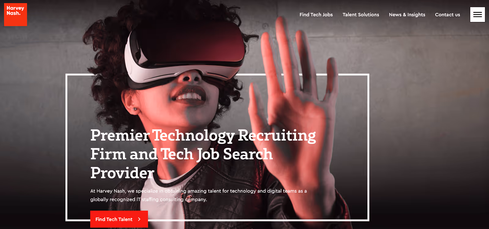 Harvey Nash's home site