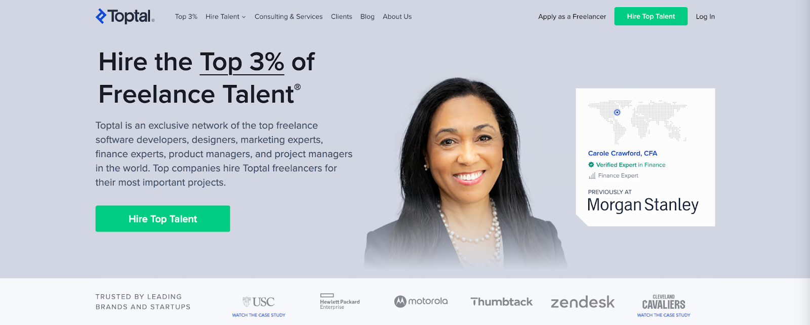 Toptal's home site