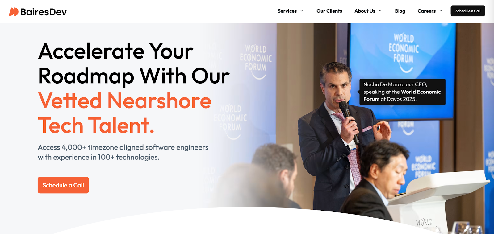 BairesDev’s website