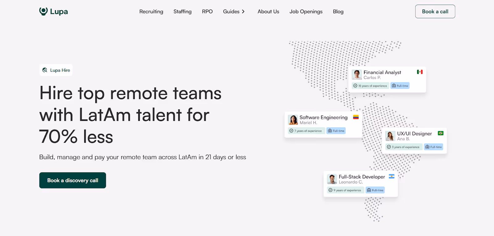 Lupa Hire's homepage
