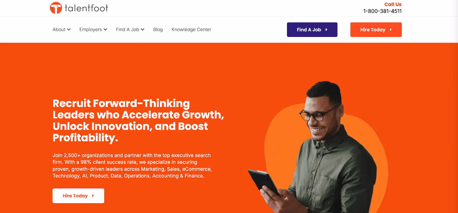 Talentfoot’s website