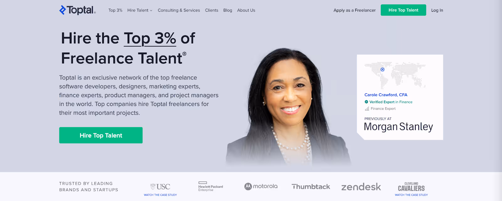 Toptal's home site