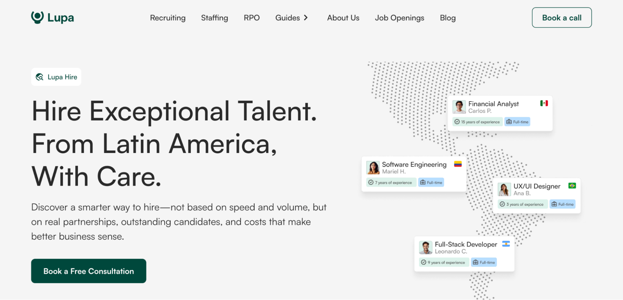 Lupa Hire homepage
