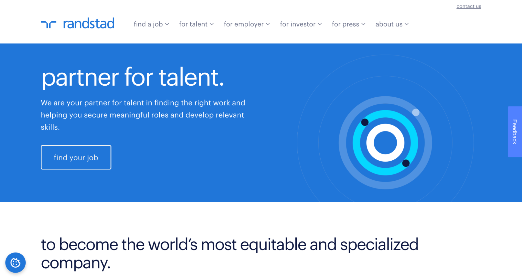 Randstad homepage