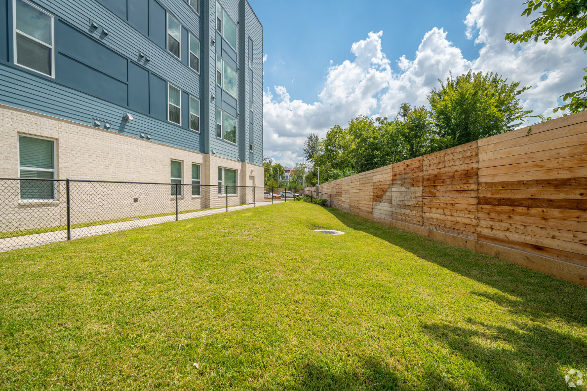 pet park greenery area 
