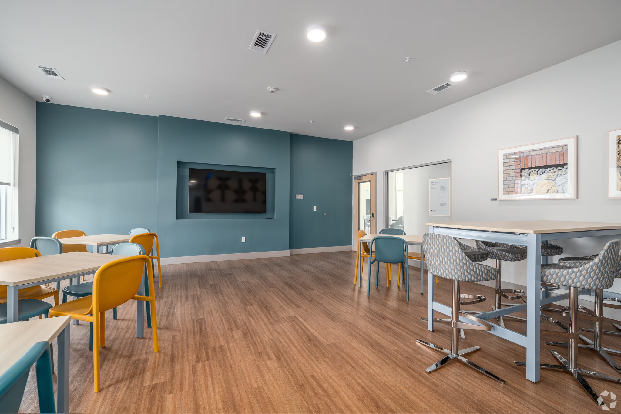 community lounge with tv and seating