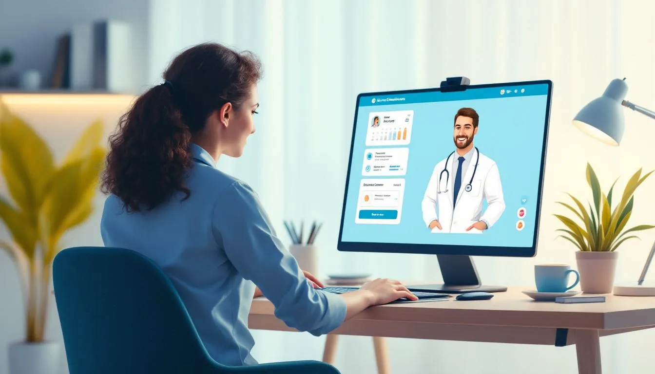 A virtual consultation with an online Suboxone doctor, showcasing the process of online addiction treatment.