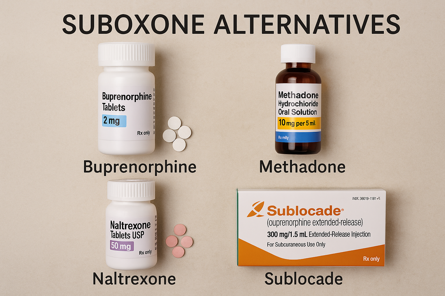 An overview of various suboxone alternatives for treating opioid addiction.
