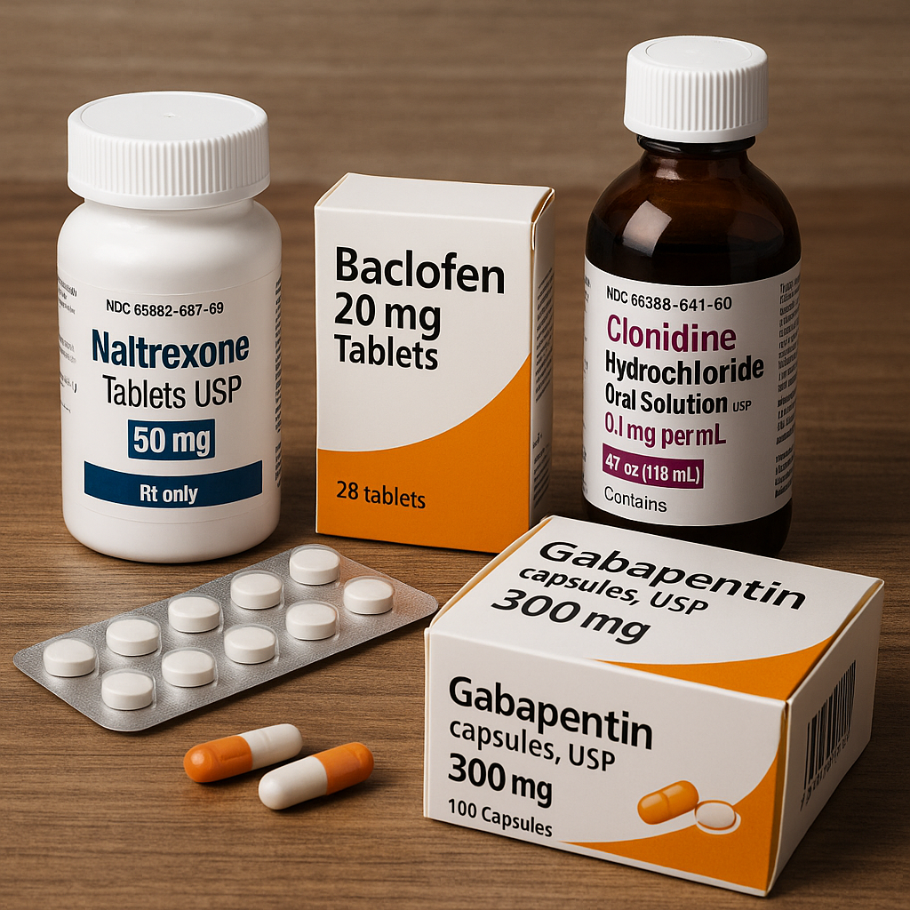 Emerging treatments for opioid addiction, showcasing off-label alternatives.