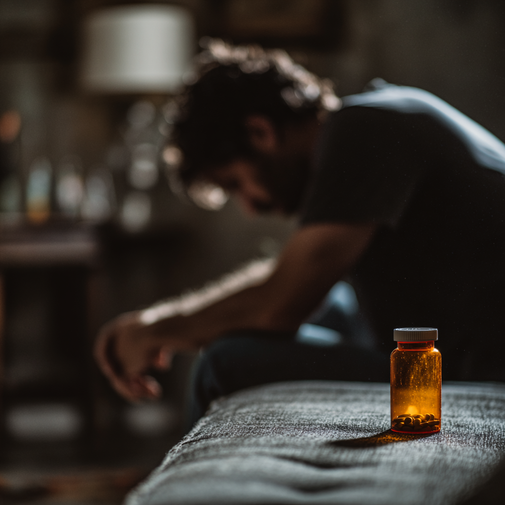 An illustration depicting the concept of precipitated withdrawal from Suboxone.