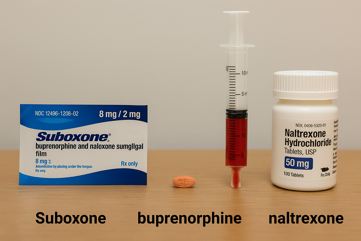 Comparison of Suboxone dosing with other opioid dependence treatments.