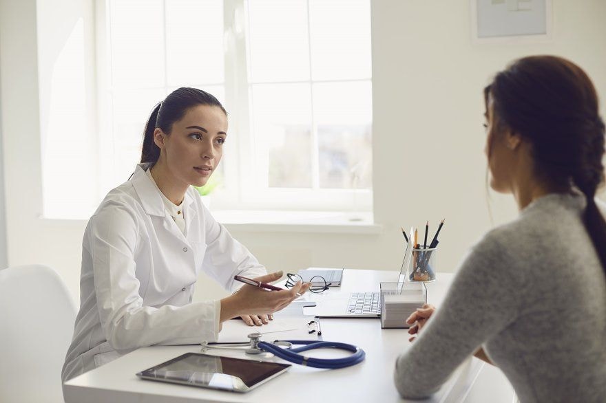 A person consulting with a healthcare provider about being prescribed both Suboxone and Ozempic.
