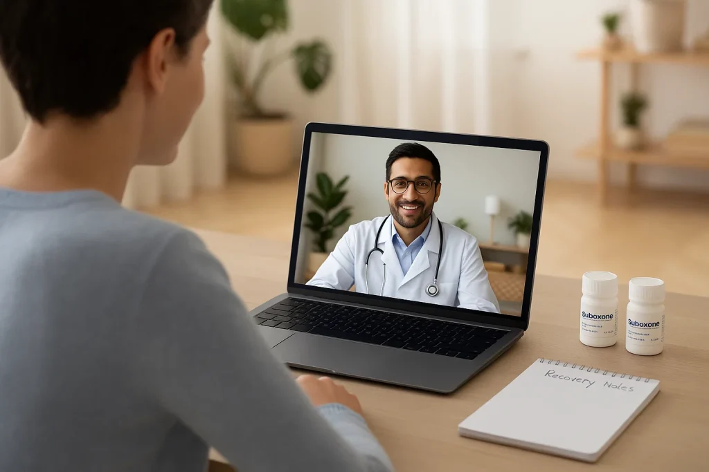 Step-by-step guide on getting Suboxone treatment online.