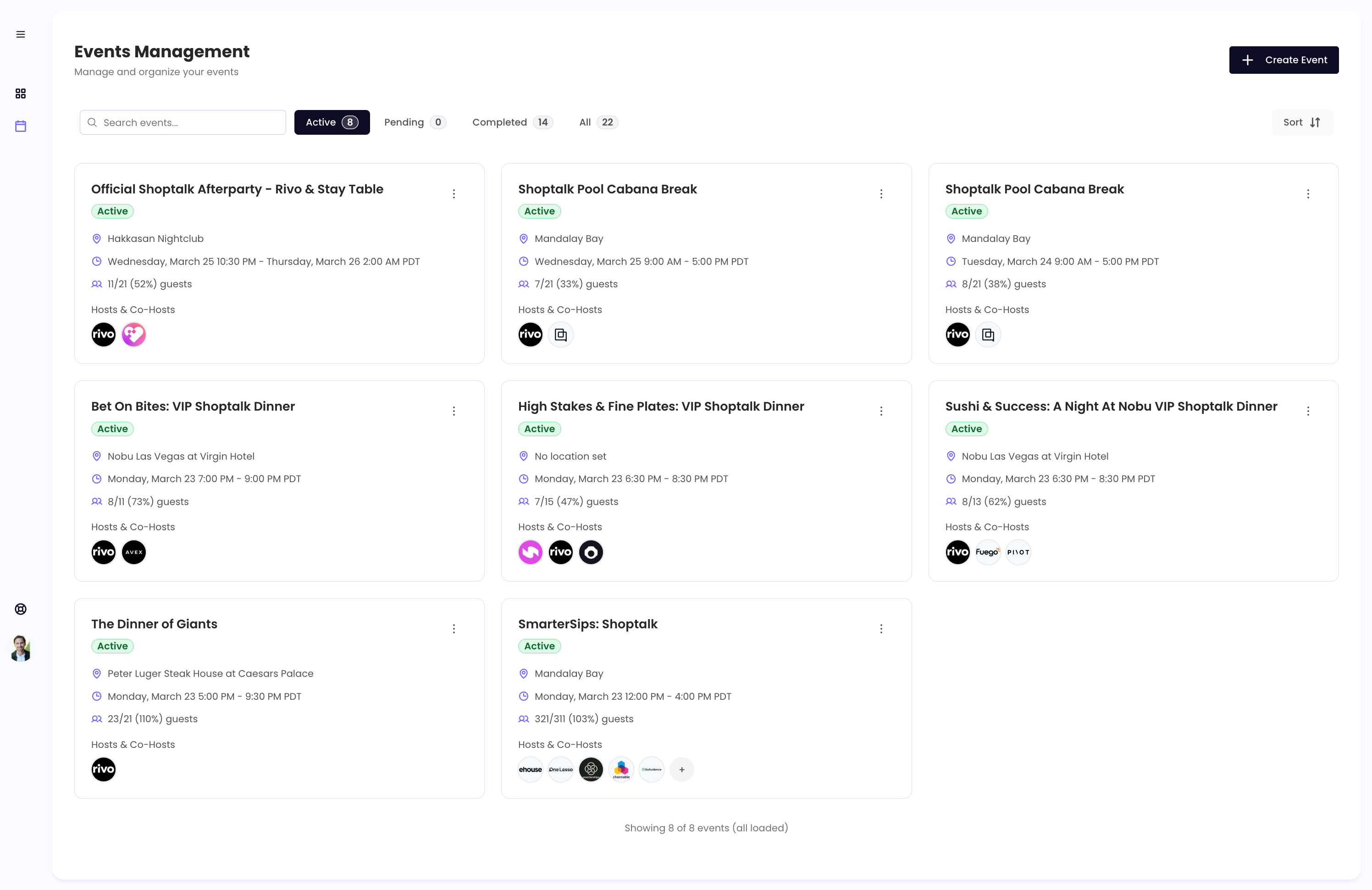 Freshmint dashboard overview