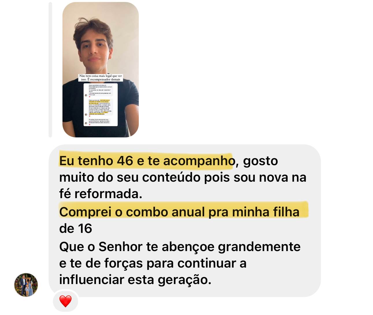 caroussel depoimentos