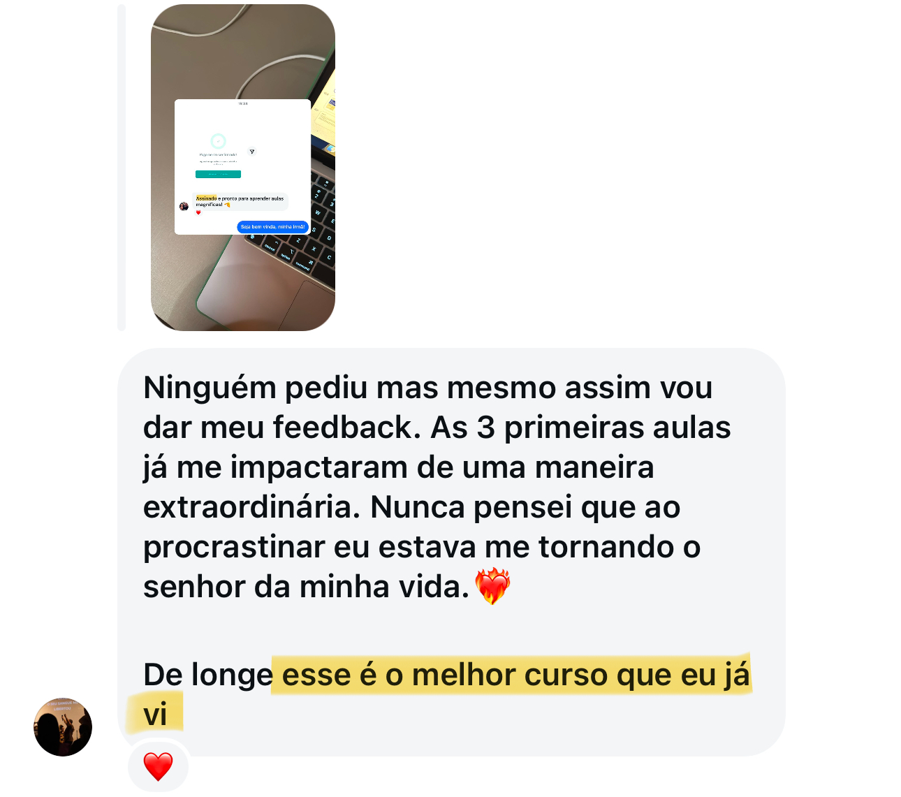 caroussel depoimentos