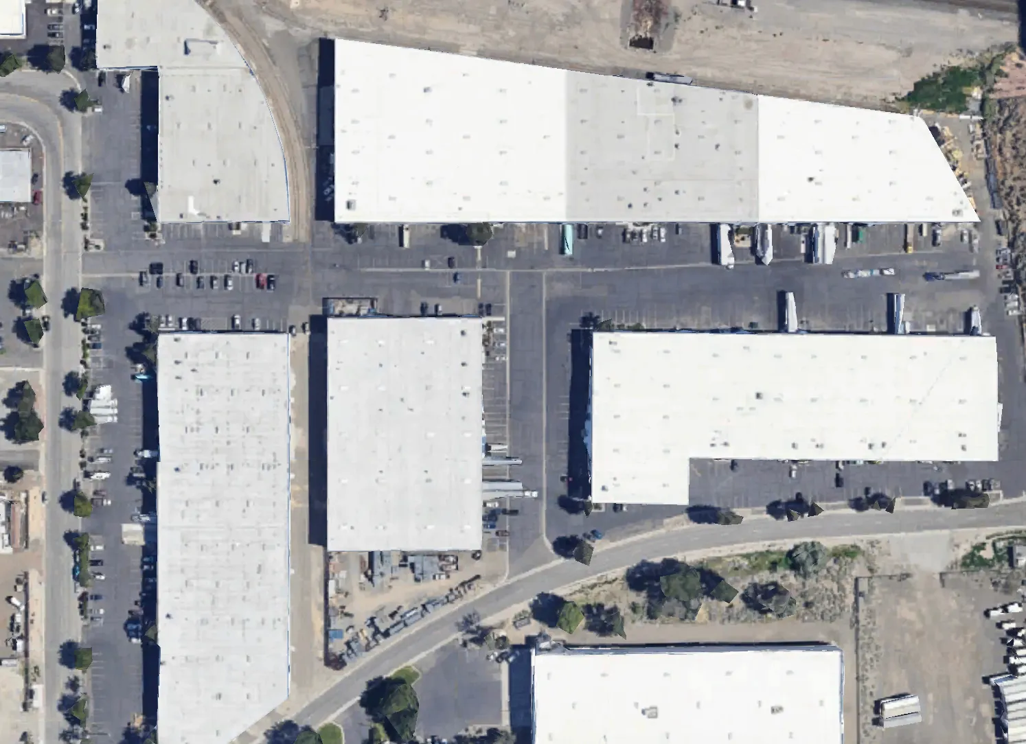 Aerial view of the Buffalo Wire Works facility in Sparks, Nevada
