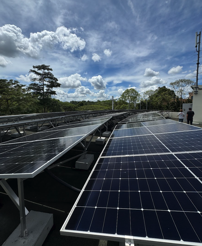 Solar panel installation on a 358 sqm commercial rooftop in Singapore by GetSolar