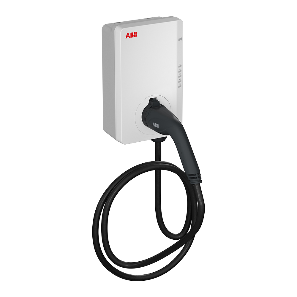 ABB Terra AC home EV charger with Type 2 cable