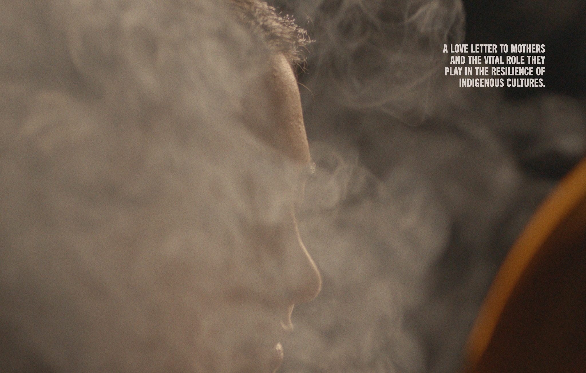 Image of person behind smoke.